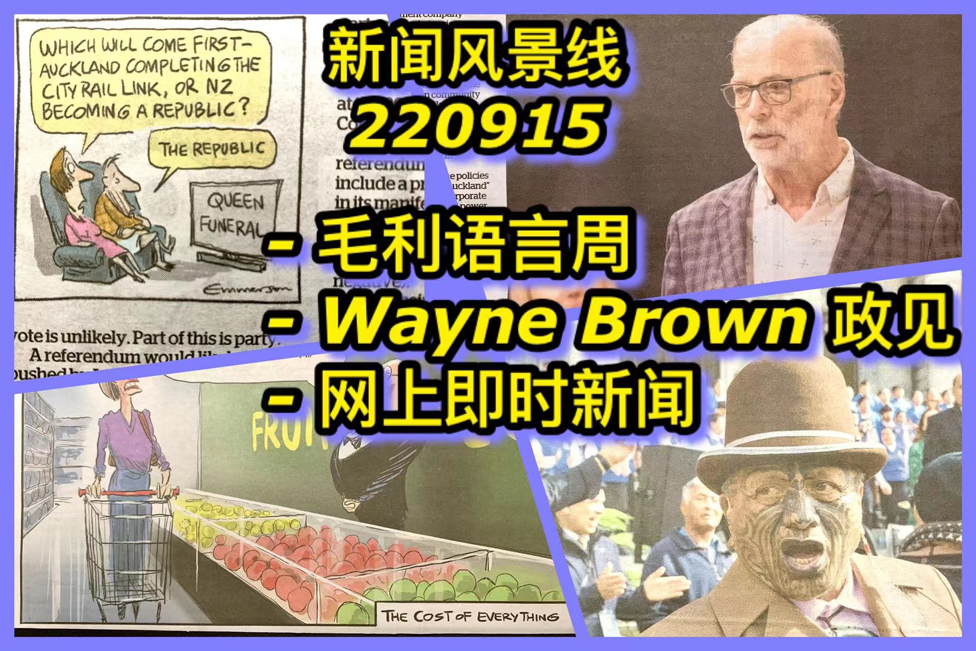 新闻风景线：毛利语言周，Wayne Brown政见，网上即时新闻